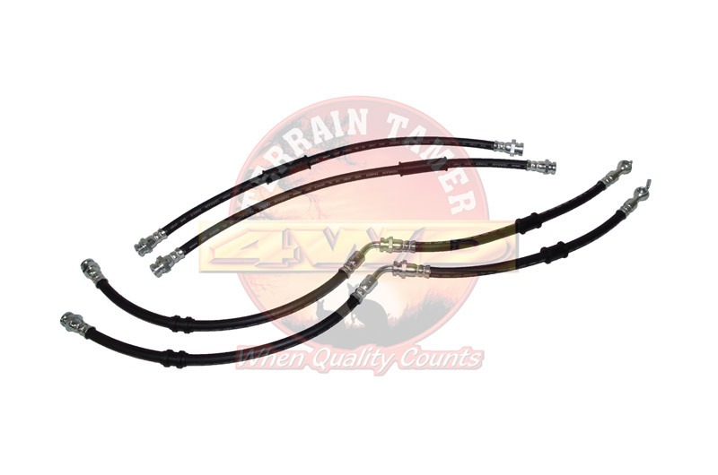 TERRAIN TAMER 50mm Extended Brake Lines To Fit FORD RANGER PX1,2,3  2012-2022 3.2L 2.2L