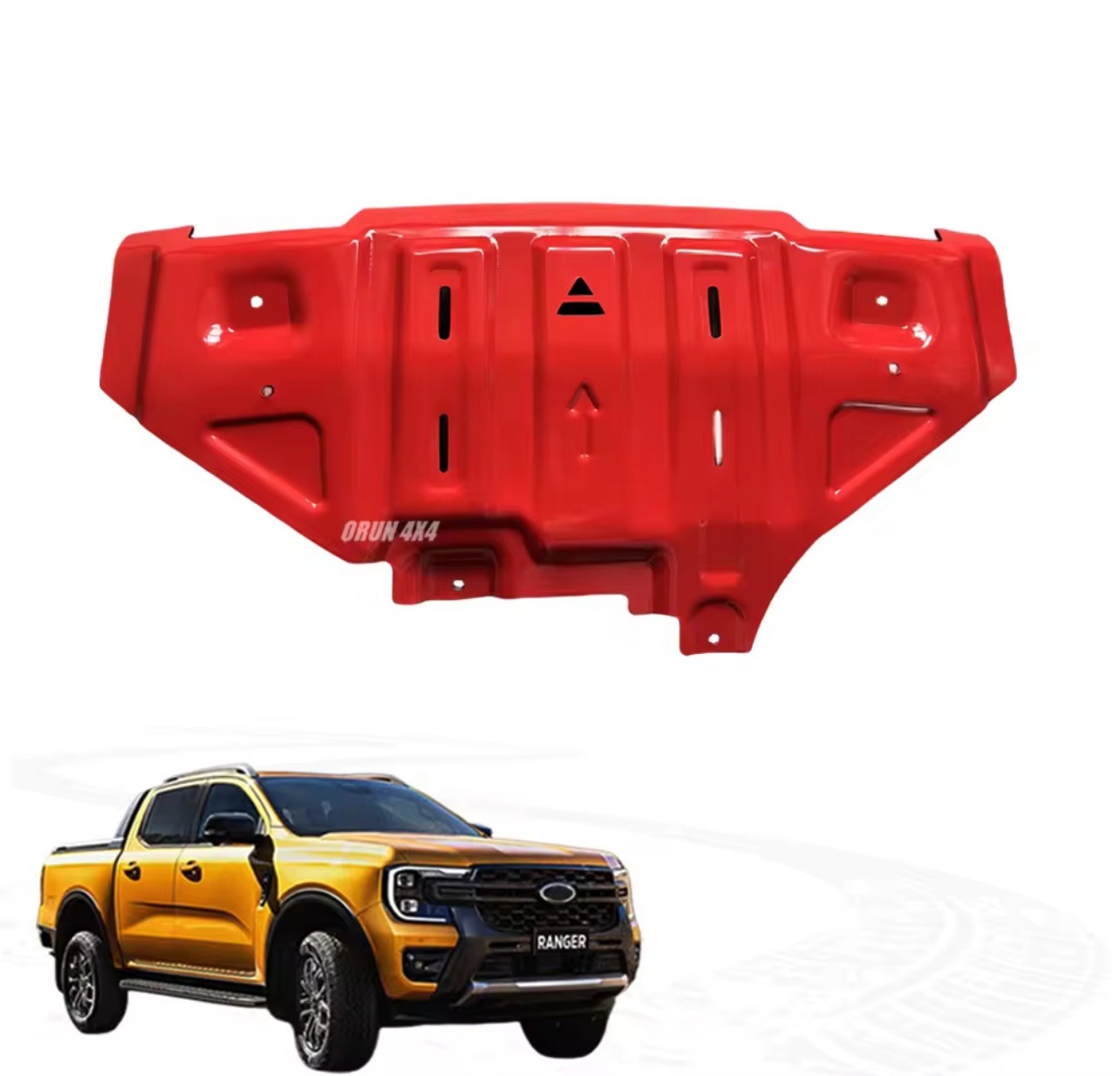 Ford Ranger Next Gen Red Bash Plate